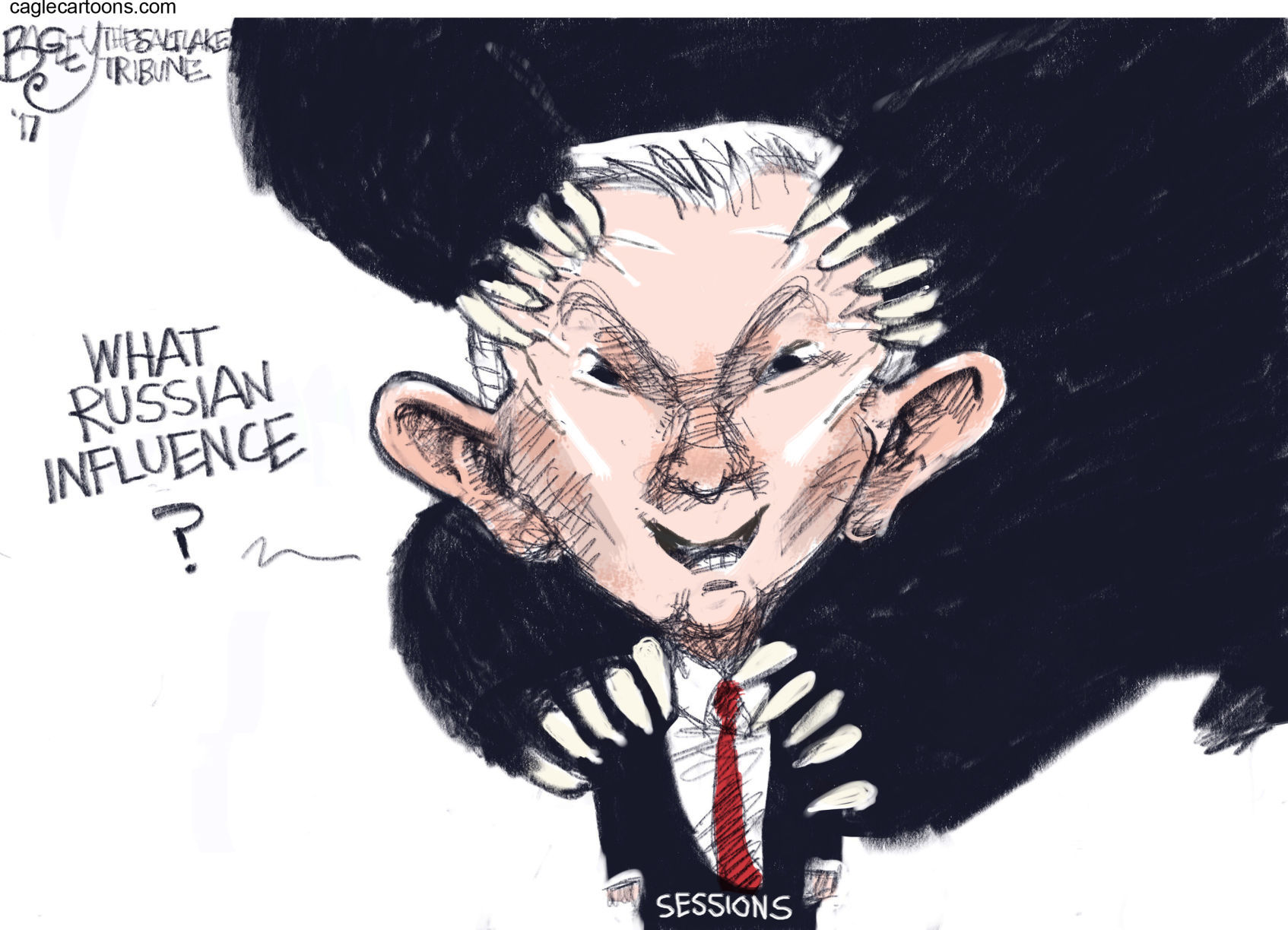 Sessions Bears Witness by Pat Bagley, Salt Lake Tribune